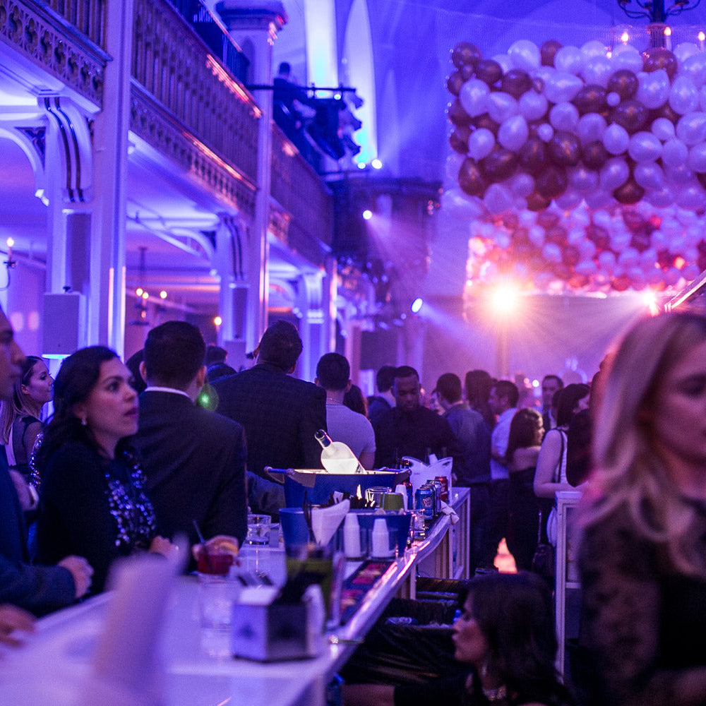 Full bar and mixology service at the Final Fantasy New Year's Eve party