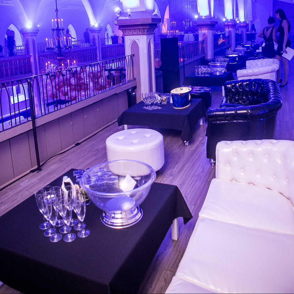 VIP lounge section at Final Fantasy NYE inside the historic Salon Richmond venue